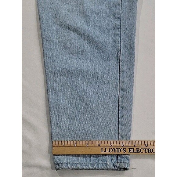 Vintage Mom Button Fly Jeans High Waist Tapered Light Wash Women's Size 9 26x28 - Picture 16 of 16